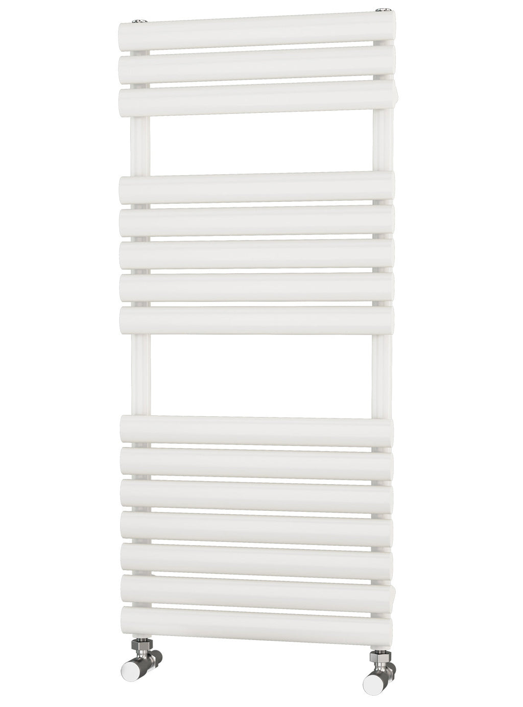 Traderad Elliptical Tube White Designer Heated Towel Rails