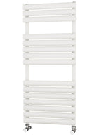 Traderad Elliptical Tube White Designer Heated Towel Rails