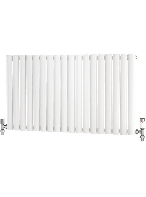Traderad Elliptical Tube Steel White Horizontal Designer Radiators