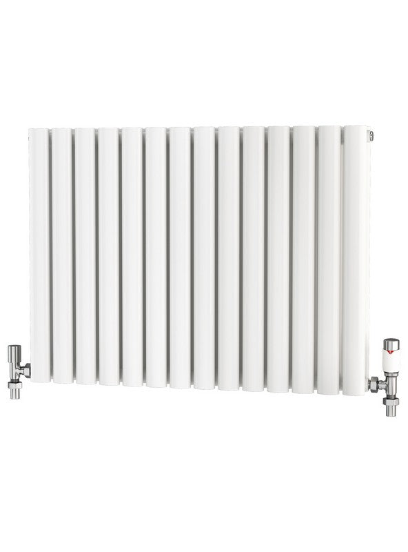 Traderad Elliptical Tube Steel White Horizontal Designer Radiators