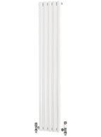 Traderad Elliptical Tube Steel White Vertical Designer Radiators - Central Heating