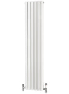 Traderad Elliptical Tube Steel White Vertical Designer Radiators - Central Heating