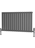 Traderad Flat Tube Steel Anthracite Horizontal Designer Radiators