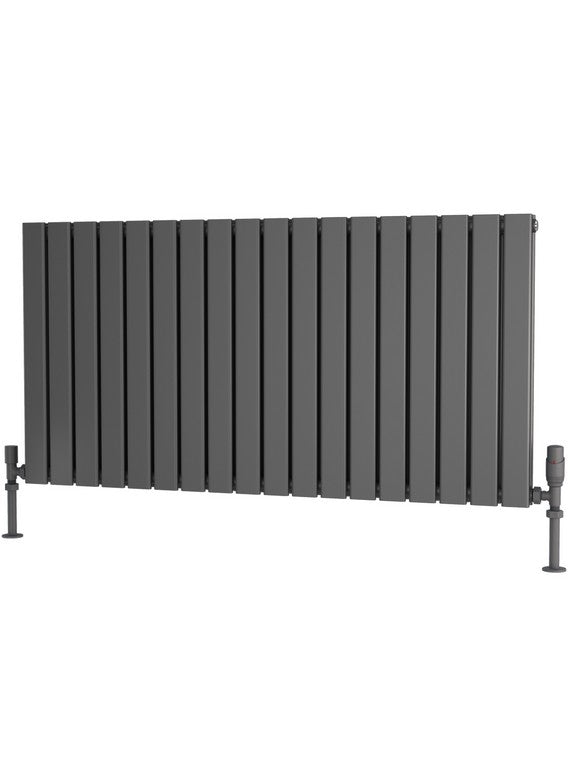 Traderad Flat Tube Steel Anthracite Horizontal Designer Radiators