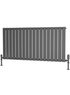 Traderad Flat Tube Steel Anthracite Horizontal Designer Radiators