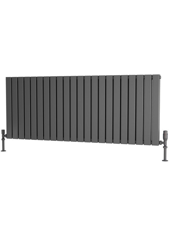 Traderad Flat Tube Steel Anthracite Horizontal Designer Radiators
