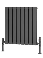Traderad Flat Tube Steel Anthracite Horizontal Designer Radiators