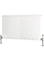 Traderad Flat Tube Steel White Horizontal Designer Radiators