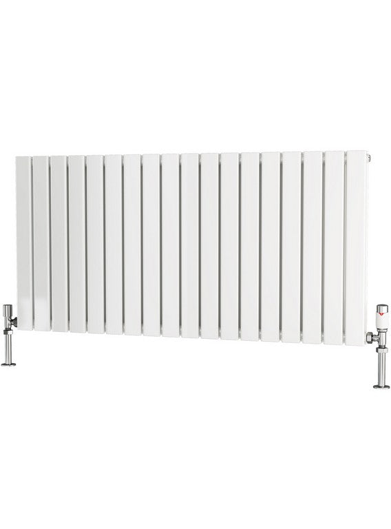 Traderad Flat Tube Steel White Horizontal Designer Radiators