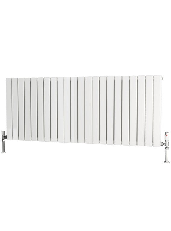 Traderad Flat Tube Steel White Horizontal Designer Radiators