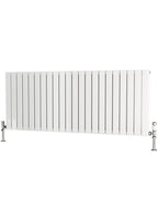 Traderad Flat Tube Steel White Horizontal Designer Radiators