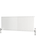 Traderad Flat Tube Steel White Horizontal Designer Radiators