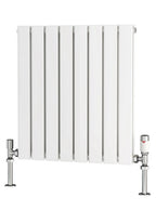 Traderad Flat Tube Steel White Horizontal Designer Radiators
