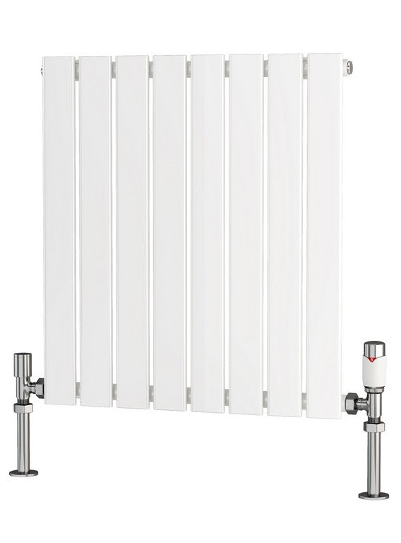 Traderad Flat Tube Steel White Horizontal Designer Radiators