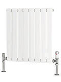 Traderad Flat Tube Steel White Horizontal Designer Radiators