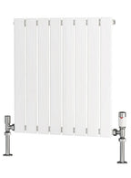 Traderad Flat Tube Steel White Horizontal Designer Radiators