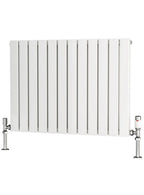 Traderad Flat Tube Steel White Horizontal Designer Radiators