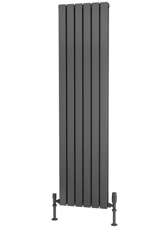 Traderad Flat Tube Steel Anthracite Vertical Designer Radiators