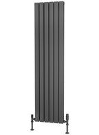 Traderad Flat Tube Steel Anthracite Vertical Designer Radiators