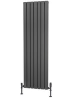 Traderad Flat Tube Steel Anthracite Vertical Designer Radiators