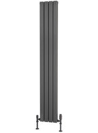 Traderad Flat Tube Steel Anthracite Vertical Designer Radiators