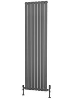 Traderad Flat Tube Steel Anthracite Vertical Designer Radiators