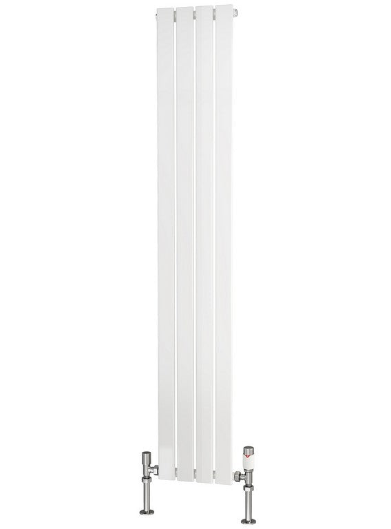 Traderad Flat Tube Steel White Vertical Designer Radiators
