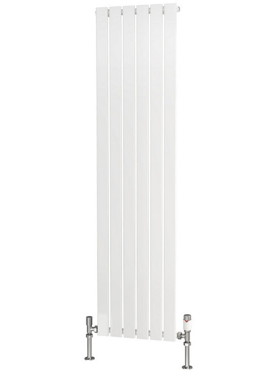 Traderad Flat Tube Steel White Vertical Designer Radiators