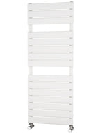 Traderad Flat Tube White Designer Heated Towel Rails