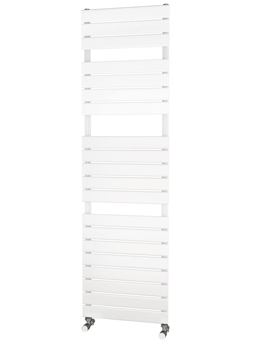 Traderad Flat Tube White Designer Heated Towel Rails