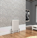 Traderad Premium White 4 Column Horizontal Radiators