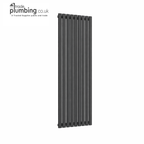 Traderad- Flux Single Panel Vertical Radiator, White (view 4)