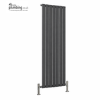 Traderad Linea Single Vertical Radiator, White (view 4)