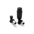 Reina Modal Trv Angled Steel Radiator & Towel Rail Valve Black