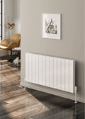 Reina Casina White Single/Double Horizontal Aluminium Radiator