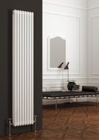 Reina Colona Steel White Vertical Column Radiator Central Heating