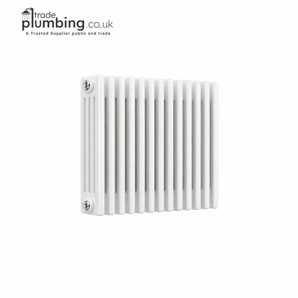Traderad Paragon 4 Column Horizontal Radiator, White (view 4)