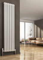 Reina Coneva Steel White Vertical Designer Radiator Central Heating