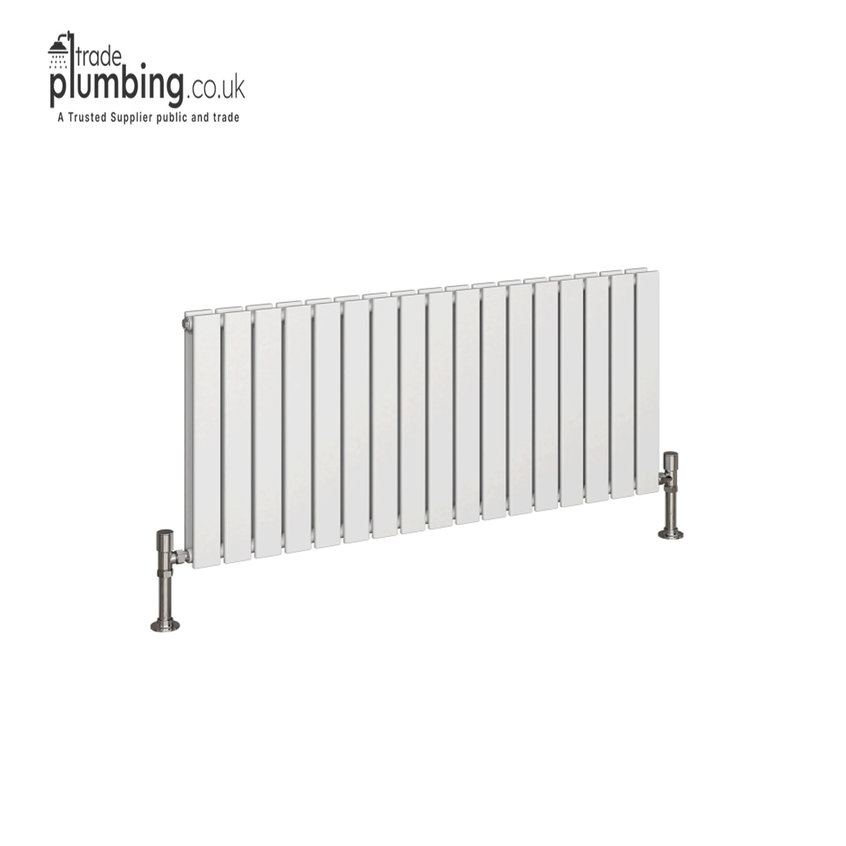 Traderad Linea Double Horizontal Radiator, White (view 2)