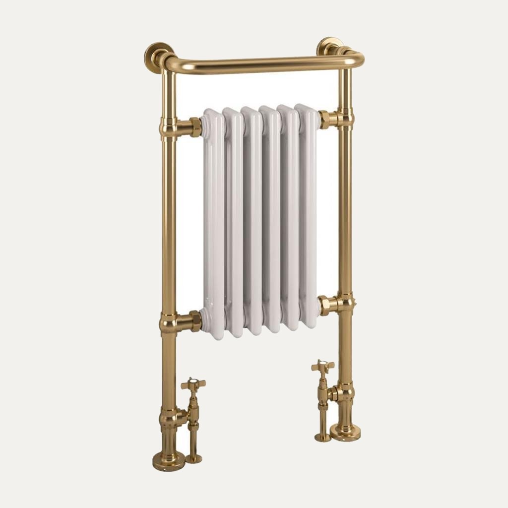 Eastbrook Isbourne 940 x 507 Brushed Brass / Gloss White