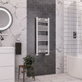 Eastbrook Wendover Curved Multirail White Heated Towel Rais