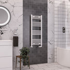 Eastbrook Wendover Curved Multirail White Heated Towel Rais