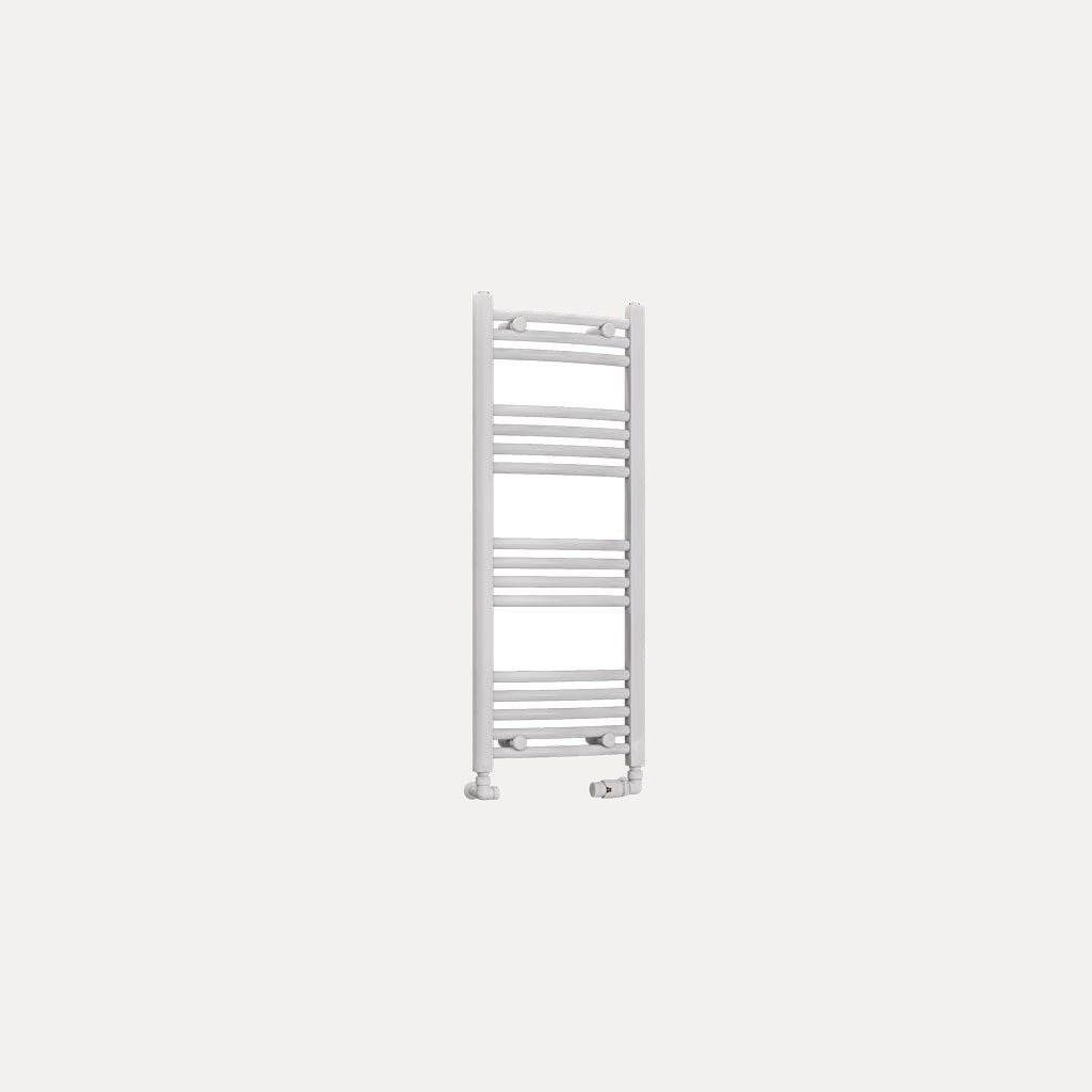 Eastbrook Wendover Curved Multirail White Heated Towel Rais