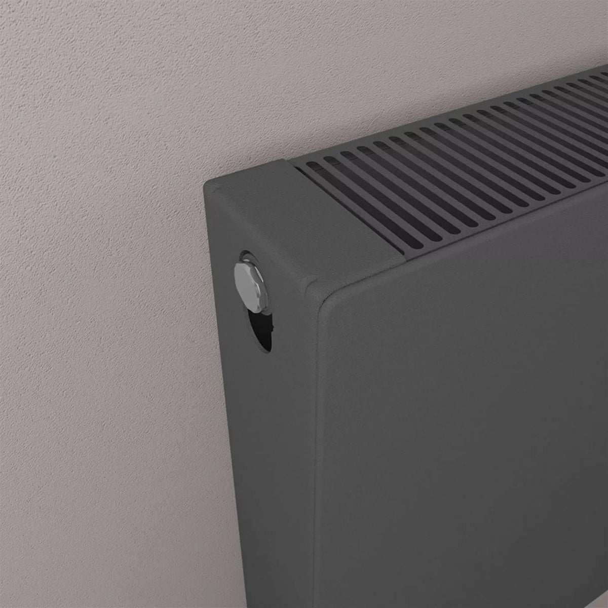 Eastbrook Type 22 Matt Anthracite Flat Panel Horizontal Radiators - Central Heating