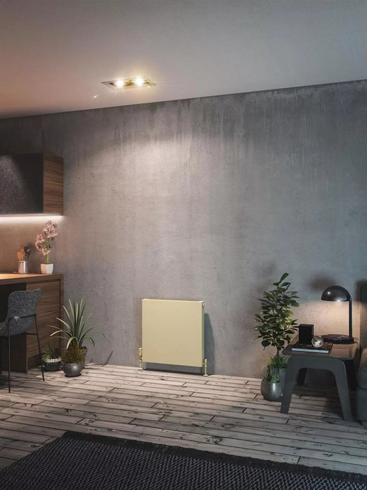 Eastbrook Type 11 Matt Cappuccino Flat Panel Horizontal Radiators - Central Heating