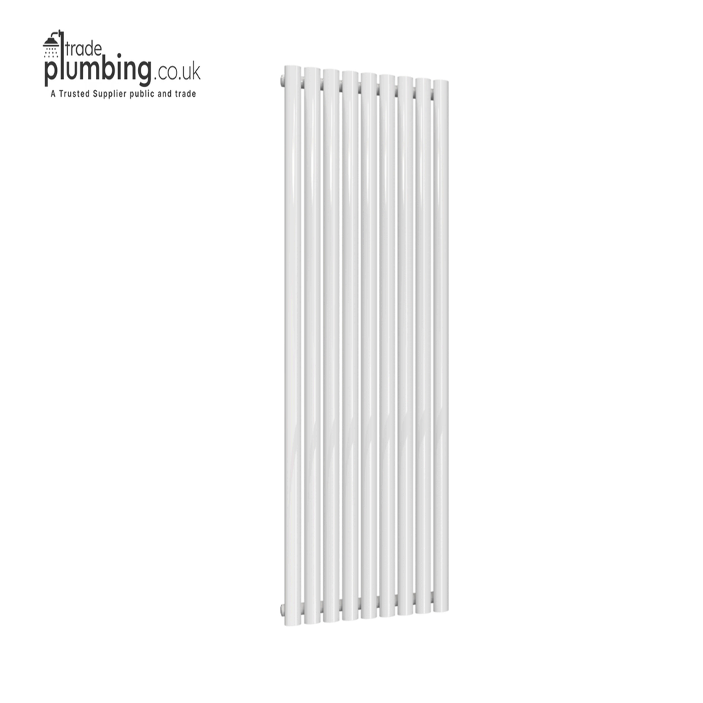 Traderad- Flux Single Panel Vertical Radiator, White (view 3)