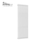 Traderad- Flux Single Panel Vertical Radiator, White (view 3)