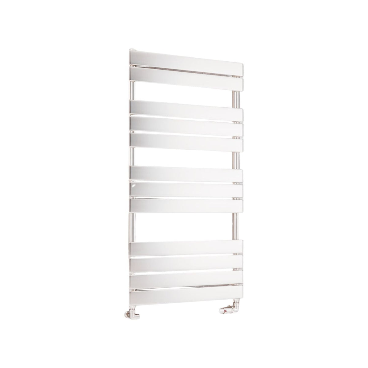 Eastbrook Staverton Tube on Tube Gloss White Steel Vertical Heated Towel Rails