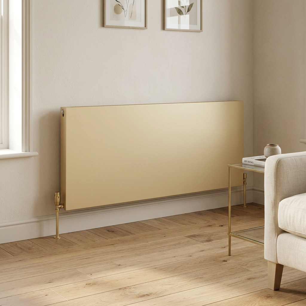 Eastbrook Type 11 Matt Cappuccino Flat Panel Horizontal Radiators - Central Heating
