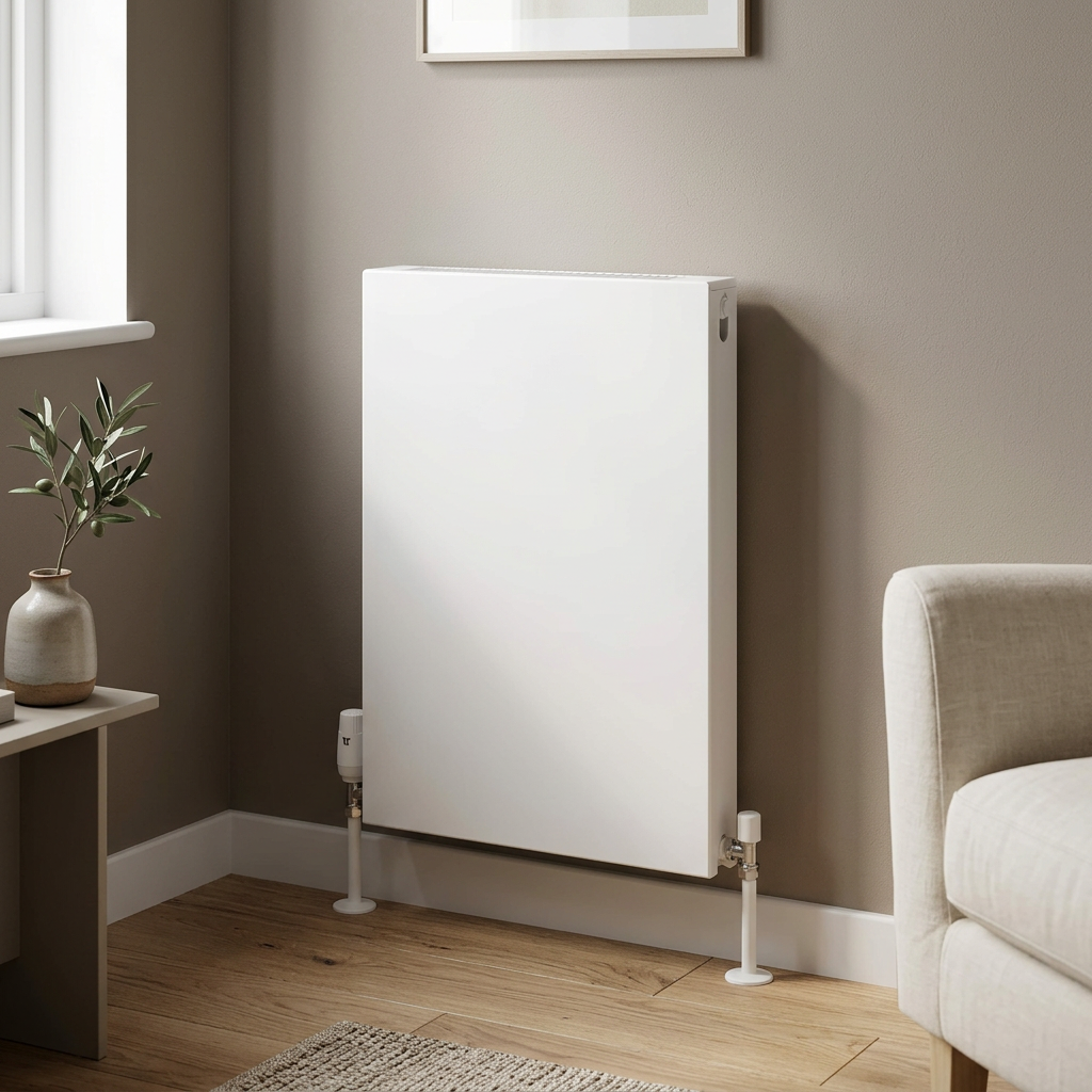 Eastbrook Type 11 Matt White Flat Panel Horizontal Radiators - Central Heating